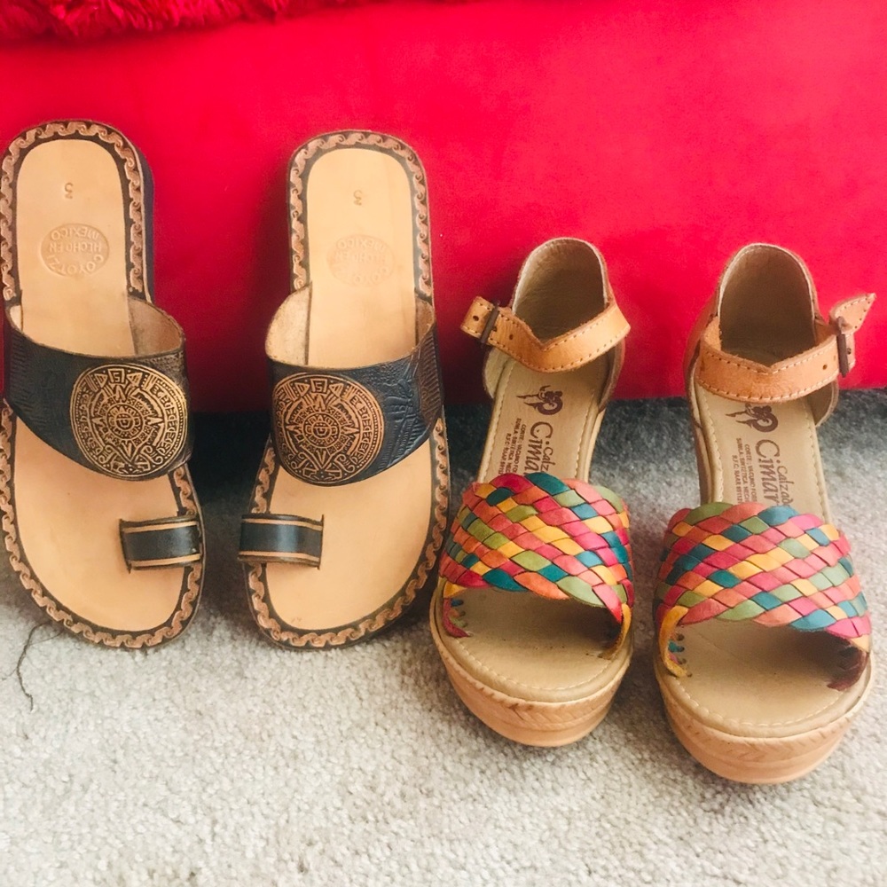 Authentic hand made Mexican leather bundle